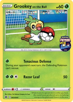 Grookey on the Ball - 3 - Pokemon Futsal Promos 2020