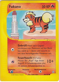 Growlithe - 80 - Aquapolis