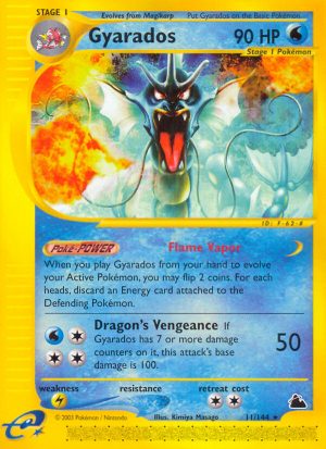 Gyarados - 11/144 - Skyridge|Gyarados - 11/144 - Reverse holo - Skyridge