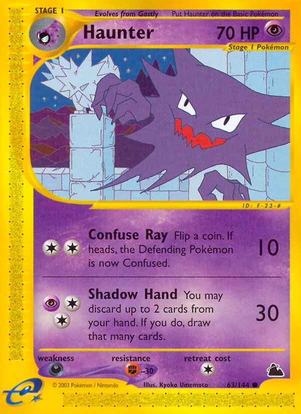 Haunter - 63/144 - Skyridge|Haunter - 63/144 - Reverse holo - Skyridge