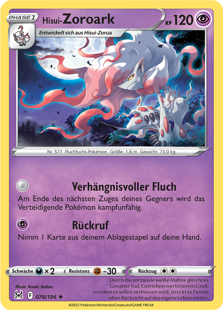 Hisui-Zoroark - 76 - Verlorener Ursprung