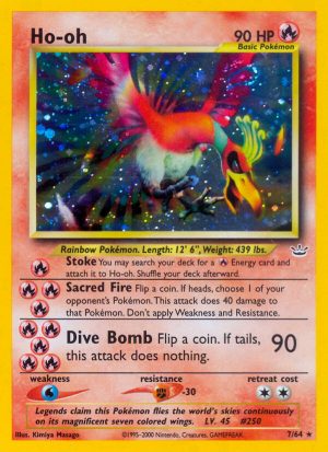 Ho-oh - Neo Revelation - Unlimited|Ho-oh - Neo Revelation - First Edition