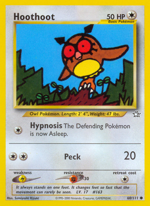 Hoothoot - Neo Genesis - Unlimited|Hoothoot - Neo Genesis - First Edition