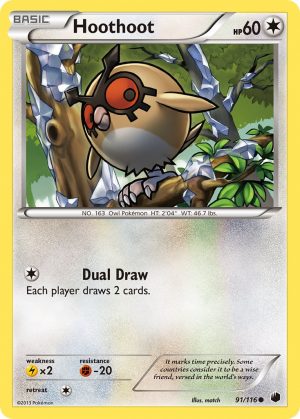Hoothoot - 91 - Plasma Freeze|Hoothoot - 91 - reverse holo - Plasma Freeze