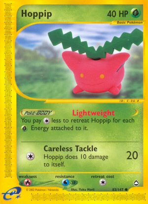 Hoppip - 83/147 - Aquapolis|Hoppip - 83/147 - Reverse holo - Aquapolis