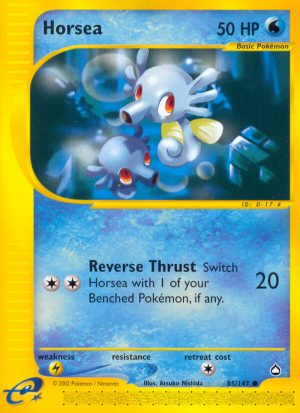 Horsea - 85/147 - Aquapolis|Horsea - 85/147 - Reverse holo - Aquapolis