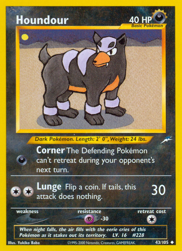 Houndour - Neo Destiny - Unlimited|Houndour - Neo Destiny - First Edition