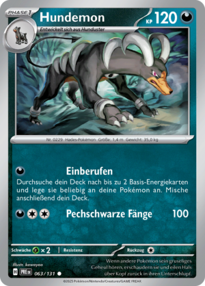 Hundemon-63-Prismatische Entwicklungen