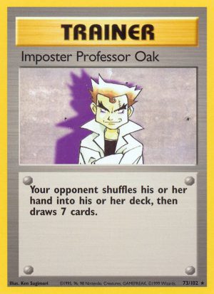 Impostor Professor Oak Base set Unlimited|Impostor Professor Oak Base set First Edition|Impostor Professor Oak Base set Shadowless