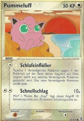 Jigglypuff - 65 - Feuerrot & Blattgrun