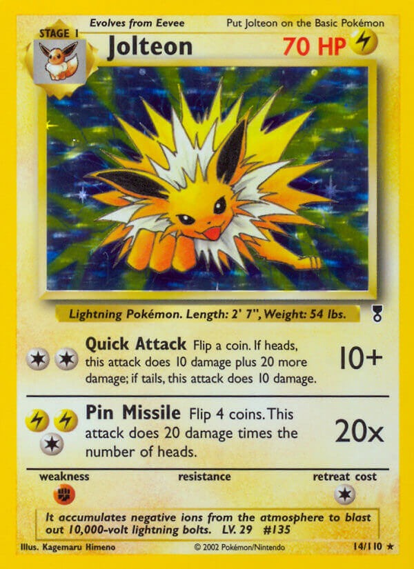 Jolteon - 14 - Legendary Collection|Jolteon - 14/110 - Revers Holo - Legendary Collection