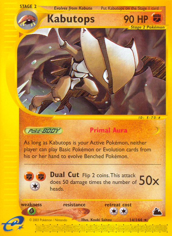 Kabutops - 14/144 - Skyridge|Kabutops - 14/144 - Reverse holo - Skyridge