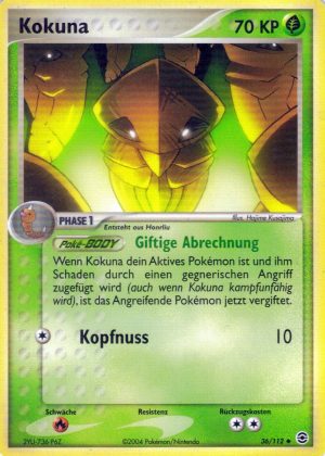 Kakuna - 36 - Feuerrot & Blattgrun