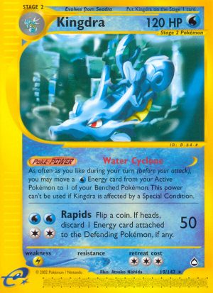 Kingdra - 19/147 - Aquapolis|Kingdra - 19/147 - Reverse holo - Aquapolis