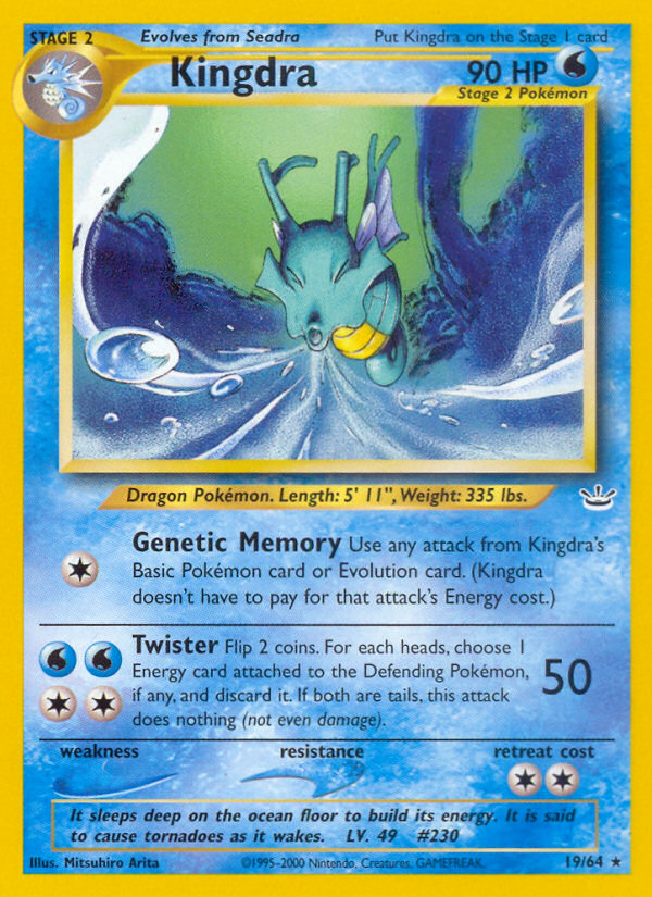 Kingdra - Neo Revelation - Unlimited|Kingdra - Neo Revelation - First Edition