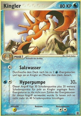 Kingler - 26 - Feuerrot & Blattgrun