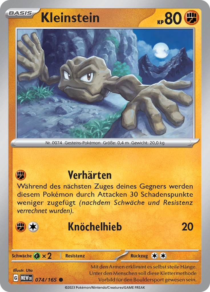 Kleinstein-74-Pokemon 151