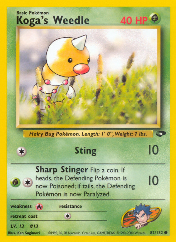 Koga’s Weedle Gym Challenge Unlimited|Koga’s Weedle Gym Challenge First Edition