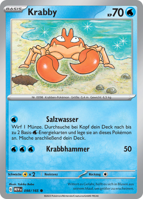 Krabby-98-Pokemon 151