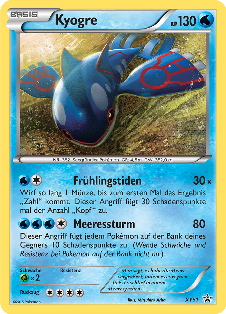 Kyogre - XY51 - XY Promos