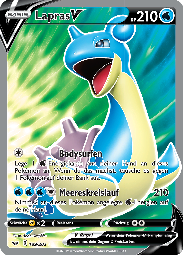 Lapras V - 189 - Schwert & Schild