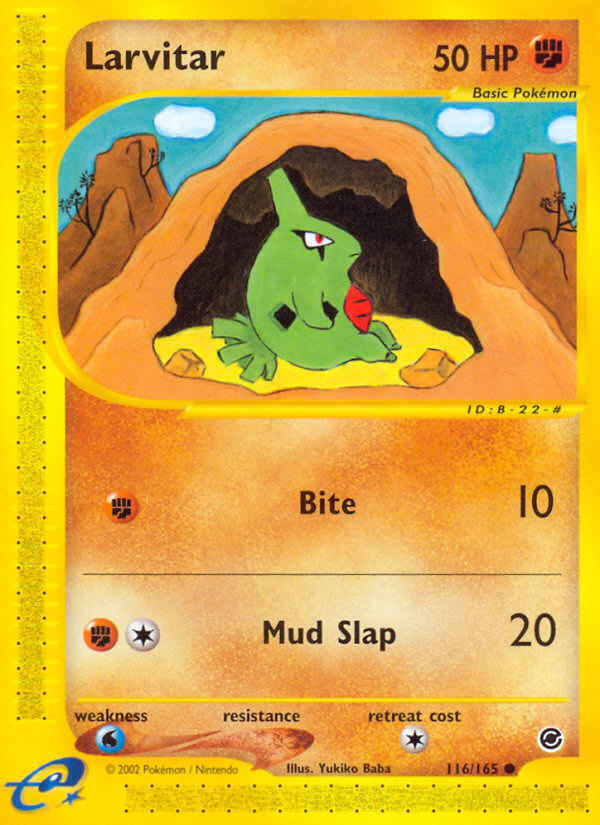 Larvitar - Expedition Base set|Larvitar - Expedition Base set - Reverse Holo