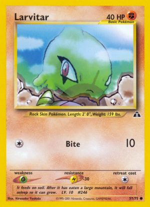 Larvitar - Neo Discovery - Unlimited|Larvitar - Neo Discovery - First Edition