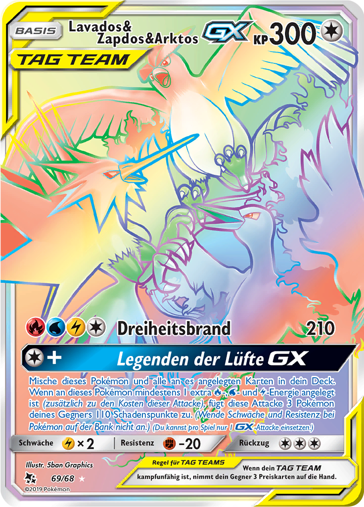Lavados & Zapdos & Arktos-GX - 69 - Verborgenes Schicksal