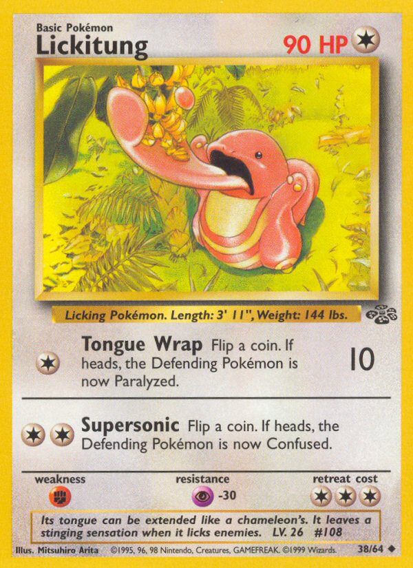 Lickitung unlimited jungle set|Lickitung first edition jungle set