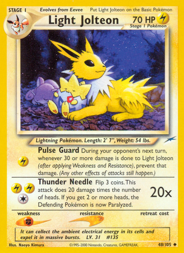 Light Jolteon - Neo Destiny - Unlimited|Light Jolteon - Neo Destiny - First Edition