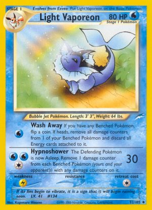 Light Vaporeon - Neo Destiny - Unlimited|Light Vaporeon - Neo Destiny - First Edition