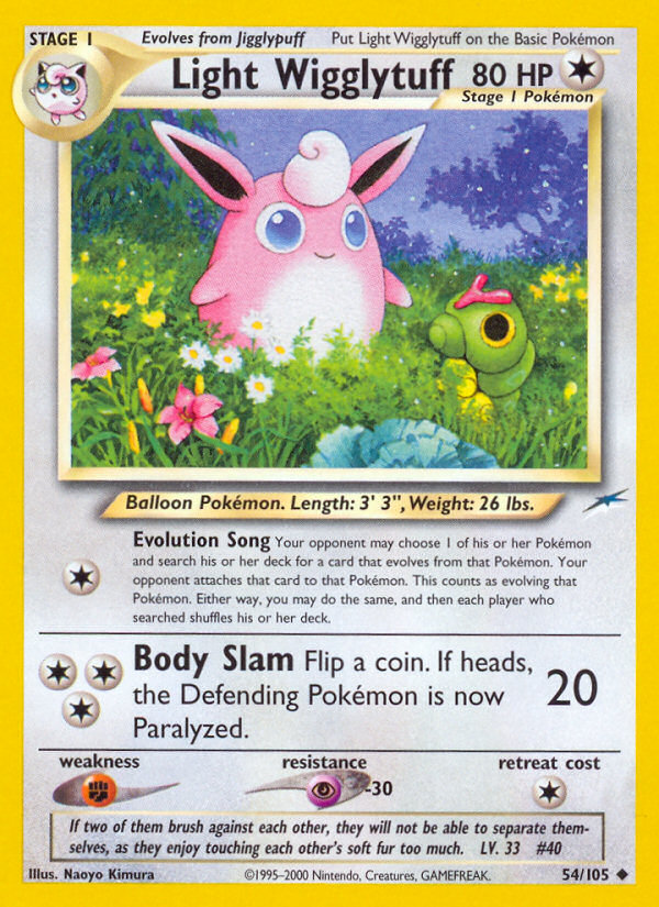 Light Wigglytuff - Neo Destiny - Unlimited|Light Wigglytuff - Neo Destiny - First Edition