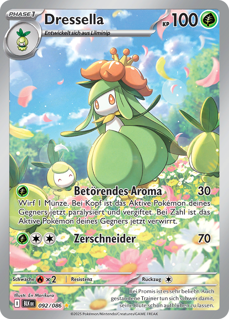 Lilligant-92-Schwarze Blitze