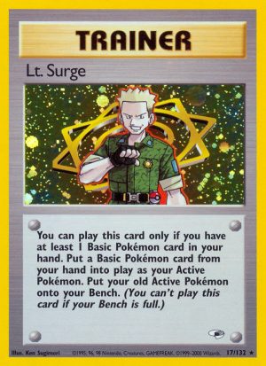Lt. Surge - Gym Heroes - Unlimited|Lt. Surge - Gym Heroes - First Edition