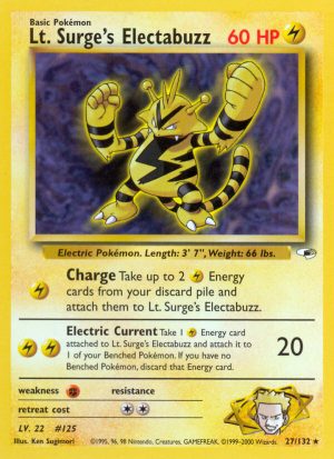 Lt. Surge’s Electabuzz - Gym Heroes - Unlimited|Lt. Surge’s Electabuzz - Gym Heroes - First Edition