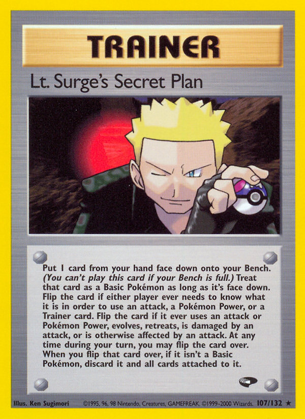 Lt. Surge’s Secret Plan Gym Challenge Unlimited|Lt. Surge’s Secret Plan Gym Challenge First Edition