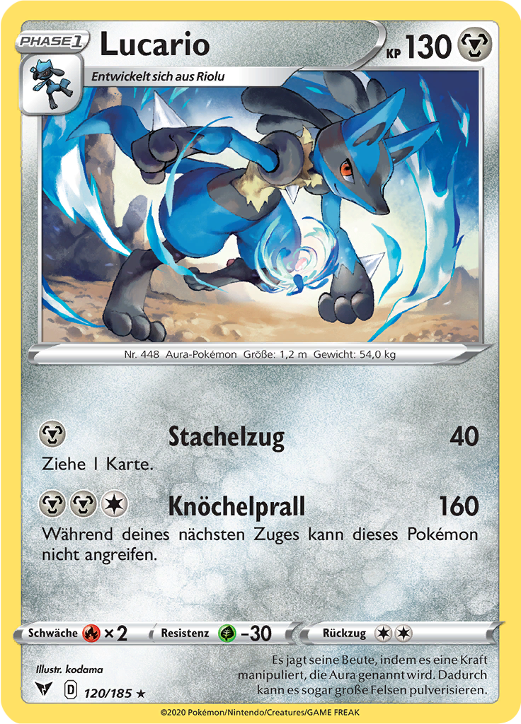 Lucario - 120 - Farbenschock