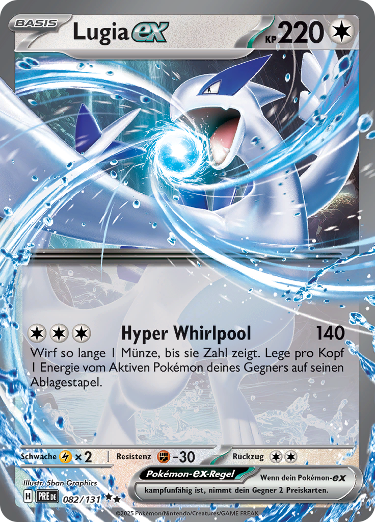 Lugia-ex-82-Prismatische Entwicklungen