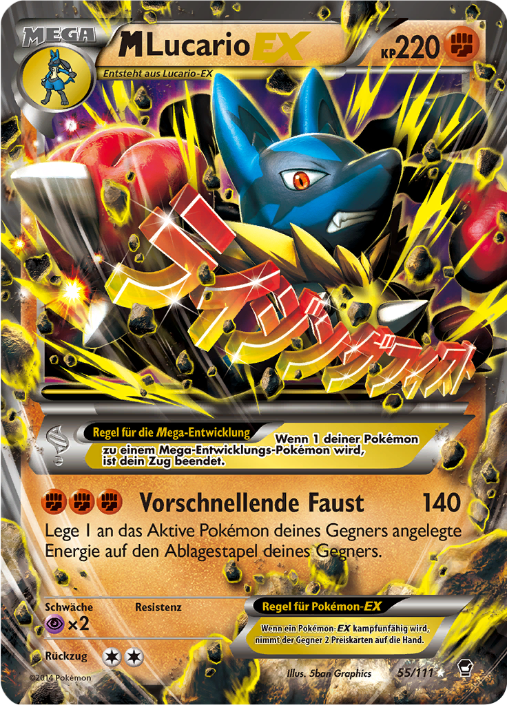 M-Lucario-EX - 55 - Fliegende Fäuste