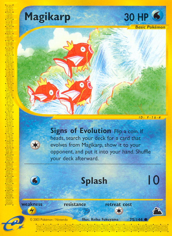 Magikarp - 75/144 - Skyridge|Magikarp - 75/144 - Reverse holo - Skyridge