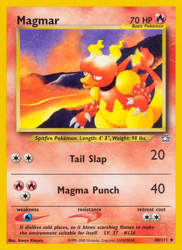 Magmar - Neo Genesis - Unlimited|Magmar - Neo Genesis - First Edition