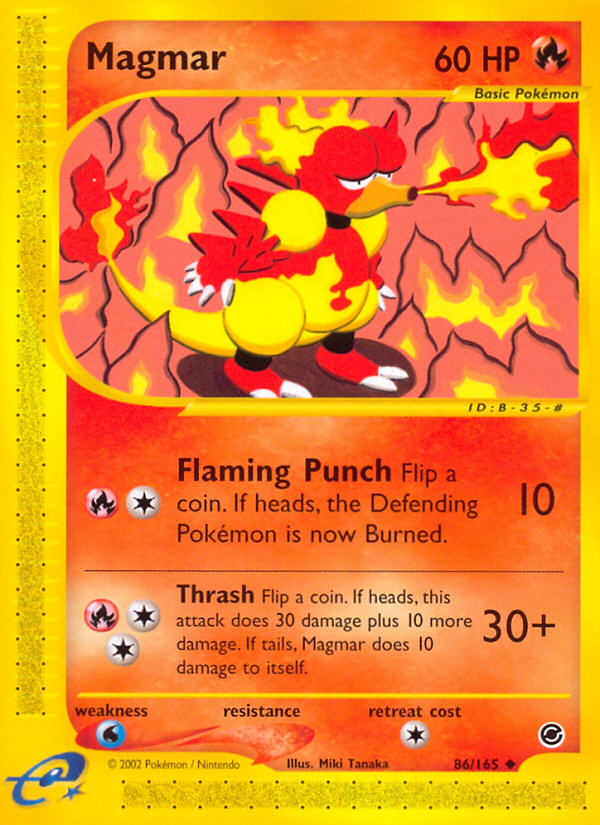 Magmar - Expedition Base set|Magmar - Expedition Base set - Reverse Holo