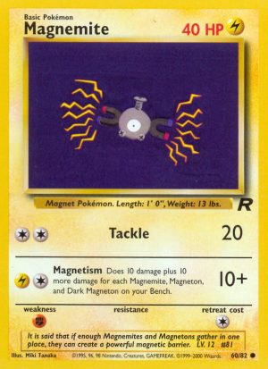 Magnemite Team Rocket unlimited|Magnemite Team Rocket first edition