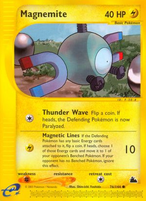 Magnemite - 76/144 - Skyridge|Magnemite - 76/144 - Reverse holo - Skyridge