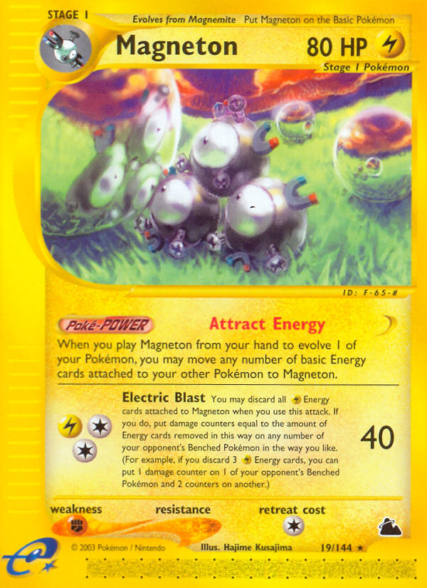 Magneton - 19/144 - Skyridge|Magneton - 19/144 - Reverse holo - Skyridge