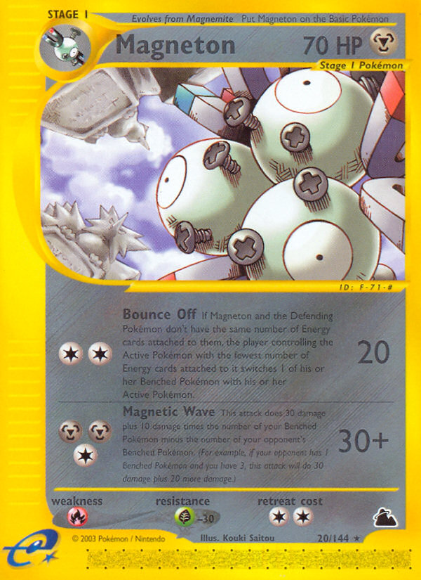 Magneton - 20/144 - Skyridge|Magneton - 20/144 - Reverse holo - Skyridge