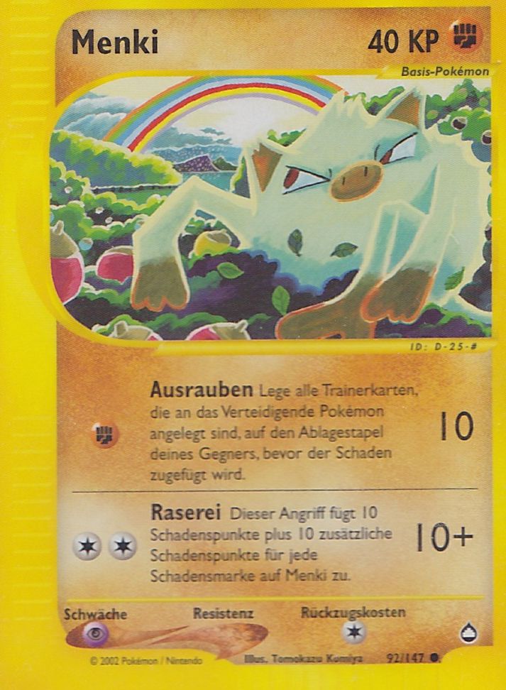 Mankey - 92 - Aquapolis