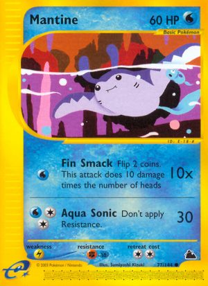 Mantine - 77/144 - Skyridge|Mantine - 77/144 - Reverse holo - Skyridge