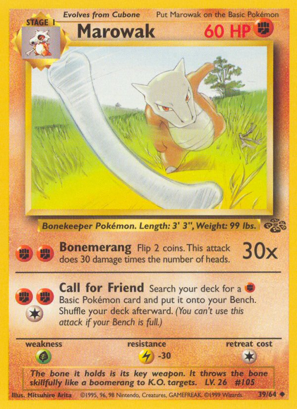 Marowak unlimited jungle set|Marowak first edition jungle set