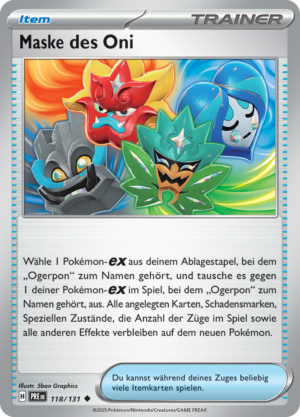 Maske des Oni-118-Prismatische Entwicklungen